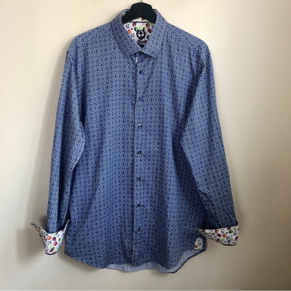 Smith sports themed dress shirt